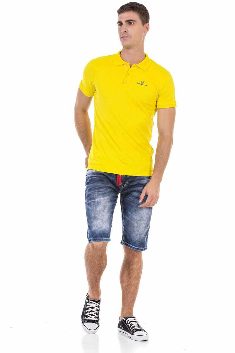 CK237 Men's Capri Shorts with stylish zipper detail