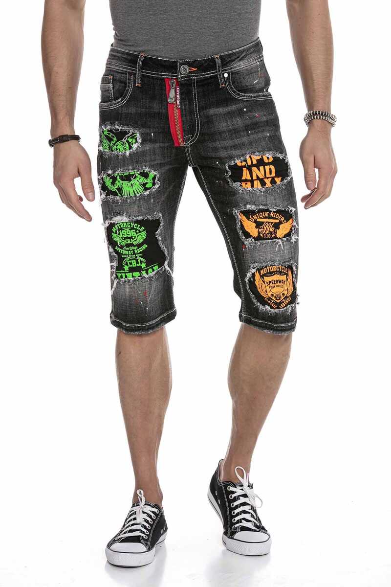 CK241 Men's Capri Shorts with cool cut-outs