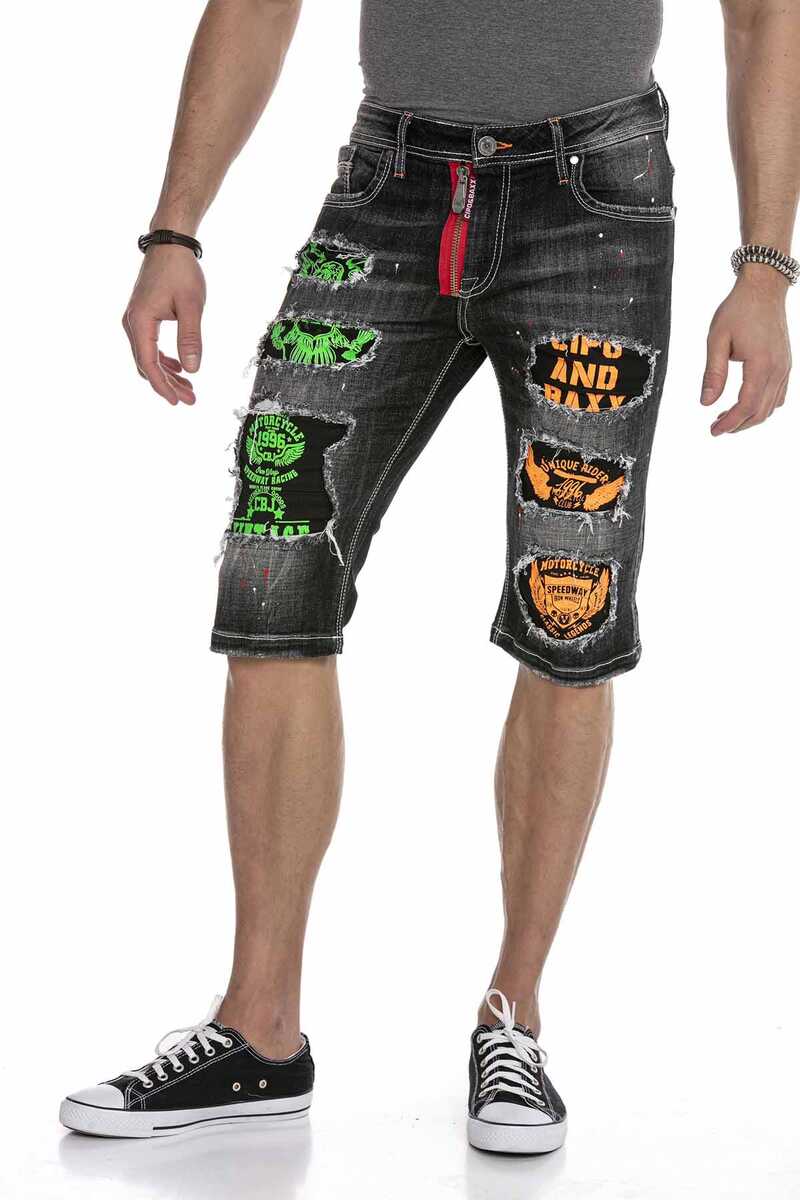 CK241 Men's Capri Shorts with cool cut-outs