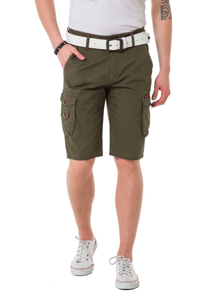 CK265 Men's Capri Shorts with practical cargo pockets