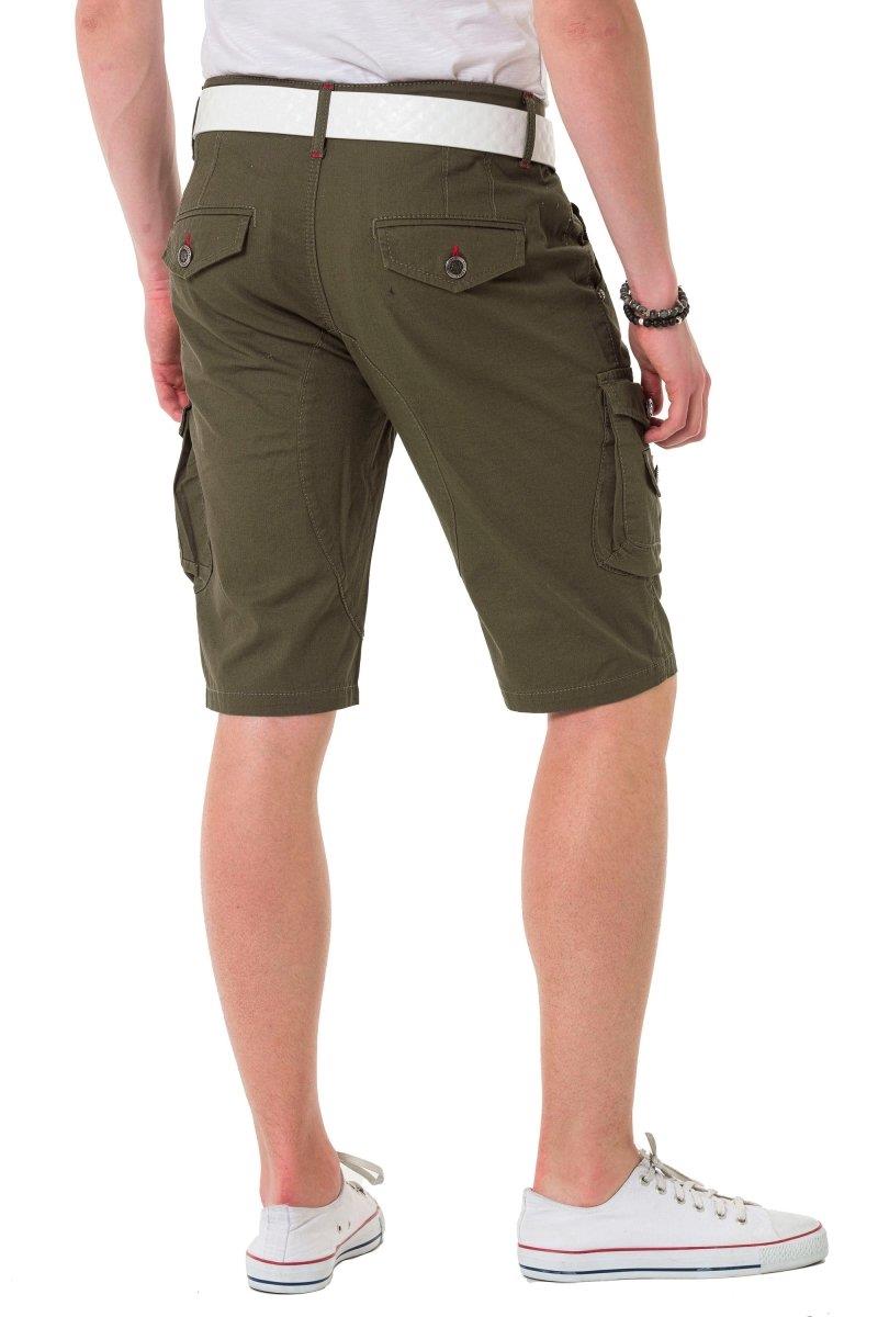 CK265 Men's Capri Shorts with practical cargo pockets