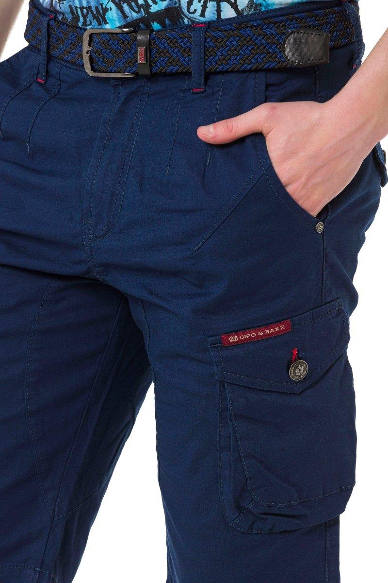 CK265 Men's Capri Shorts with practical cargo pockets