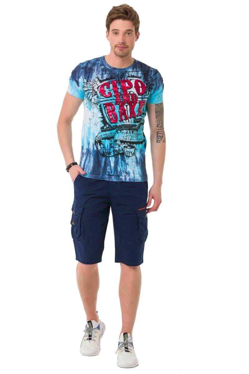 CK265 Men's Capri Shorts with practical cargo pockets