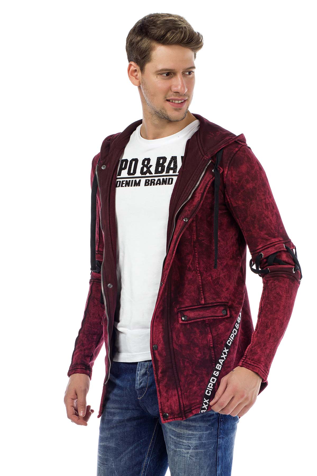 CL257 Men's hooded sweatshirt
