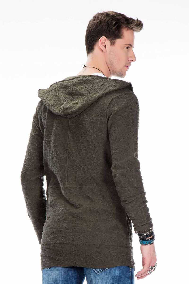 CL296 Men's Sweat Jacket with Stylish Double Zipper