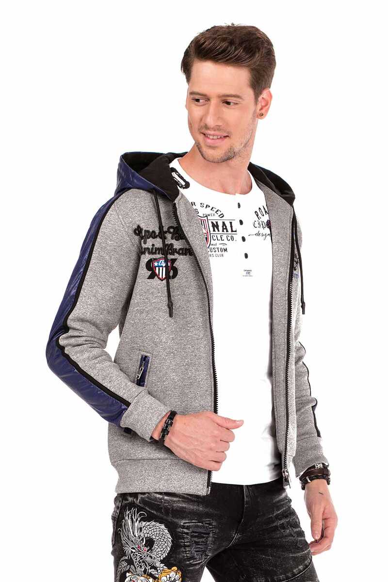 CL312 Men's Sweat Jacket with Nautical Elements
