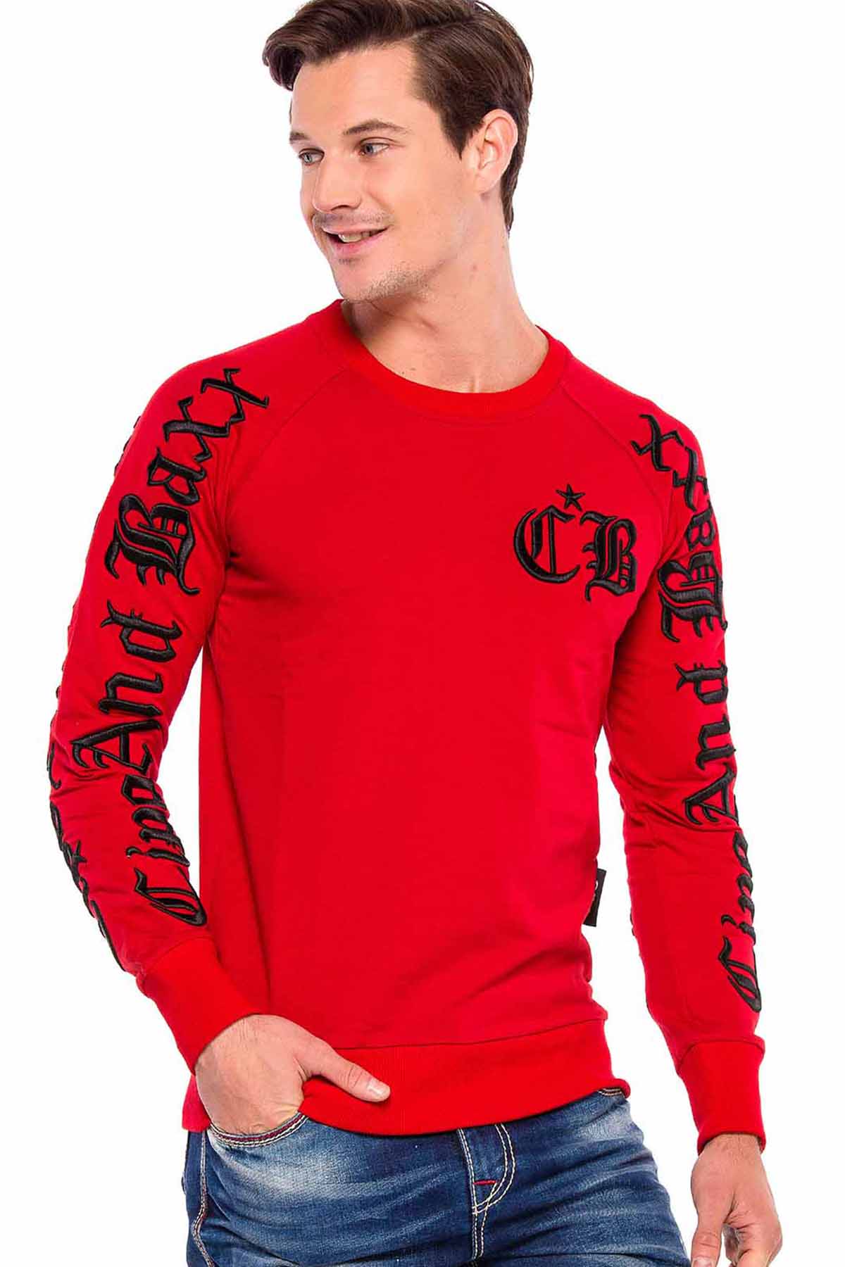 CL370 Men's Sweatshirt with Cool Embroidery