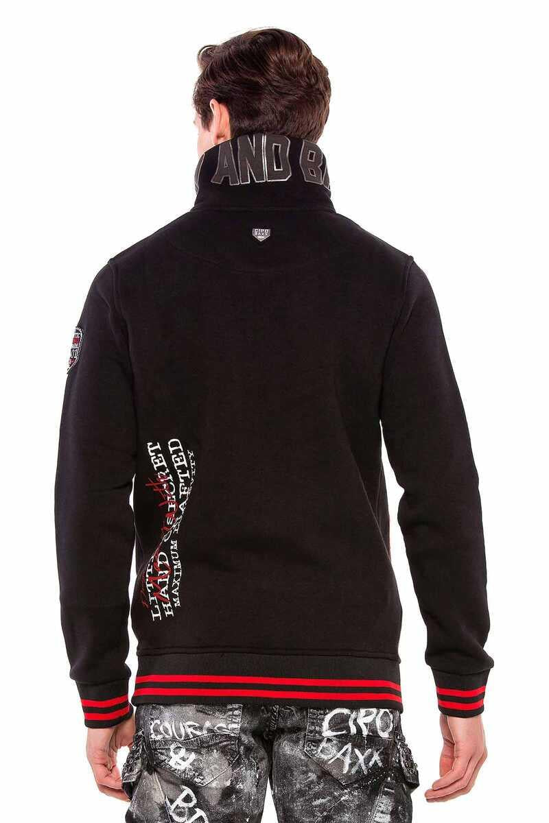 CL377 Men's sweatshirt with high stand-up collar