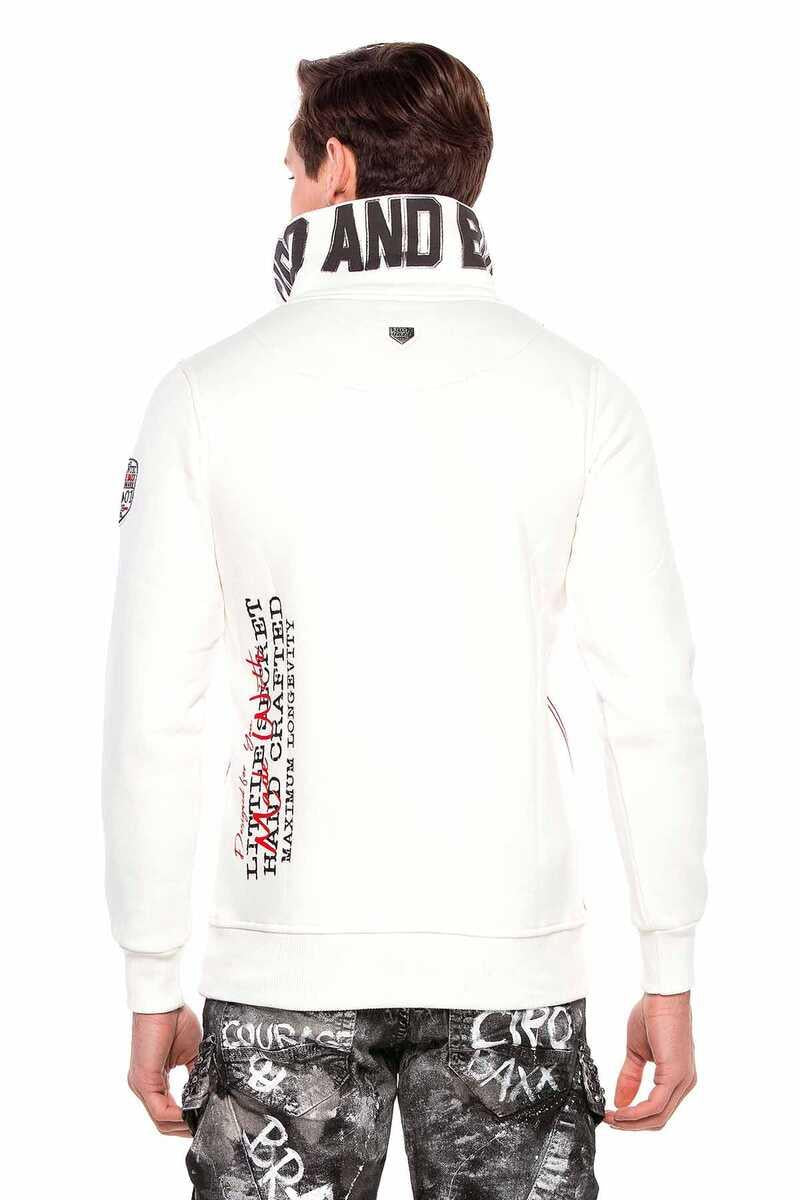 CL377 Men's sweatshirt with high stand-up collar