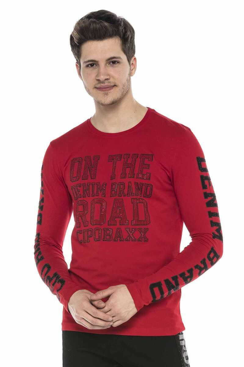 CL379 men's long-sleeved shirt with cool print