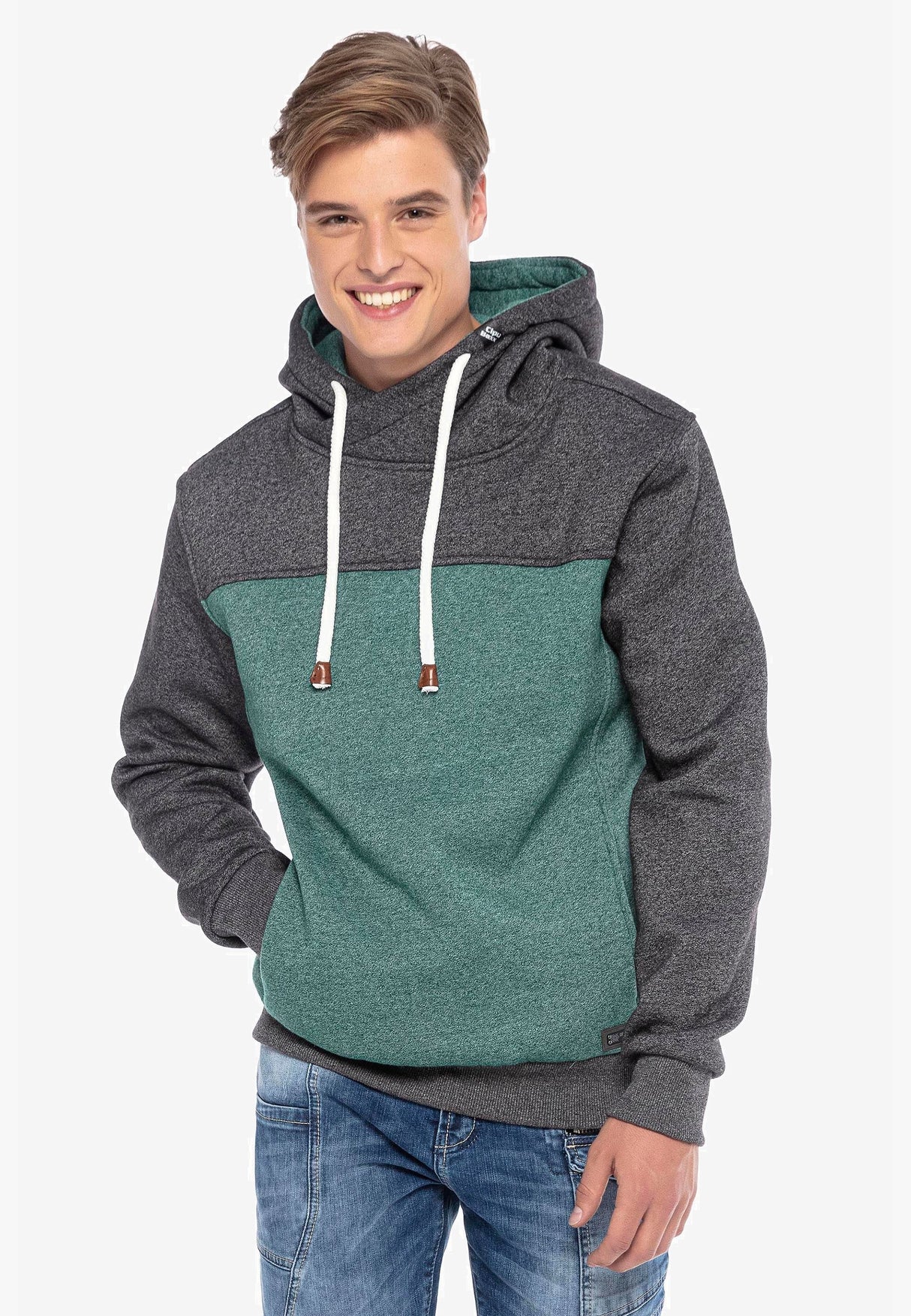 CL430 Men's Hooded Sweatshirt Color Blocking