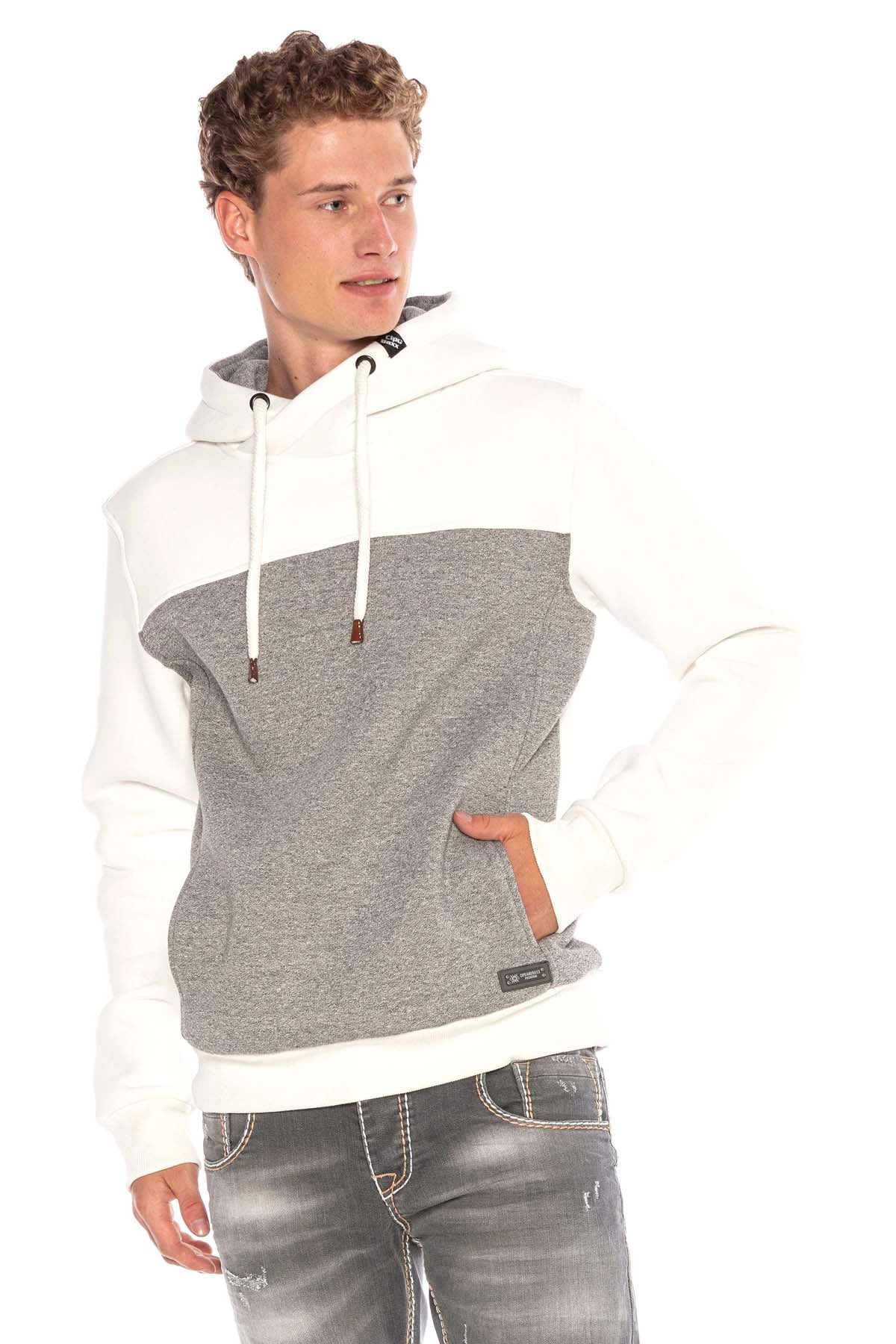 CL430 Men's Hooded Sweatshirt Color Blocking