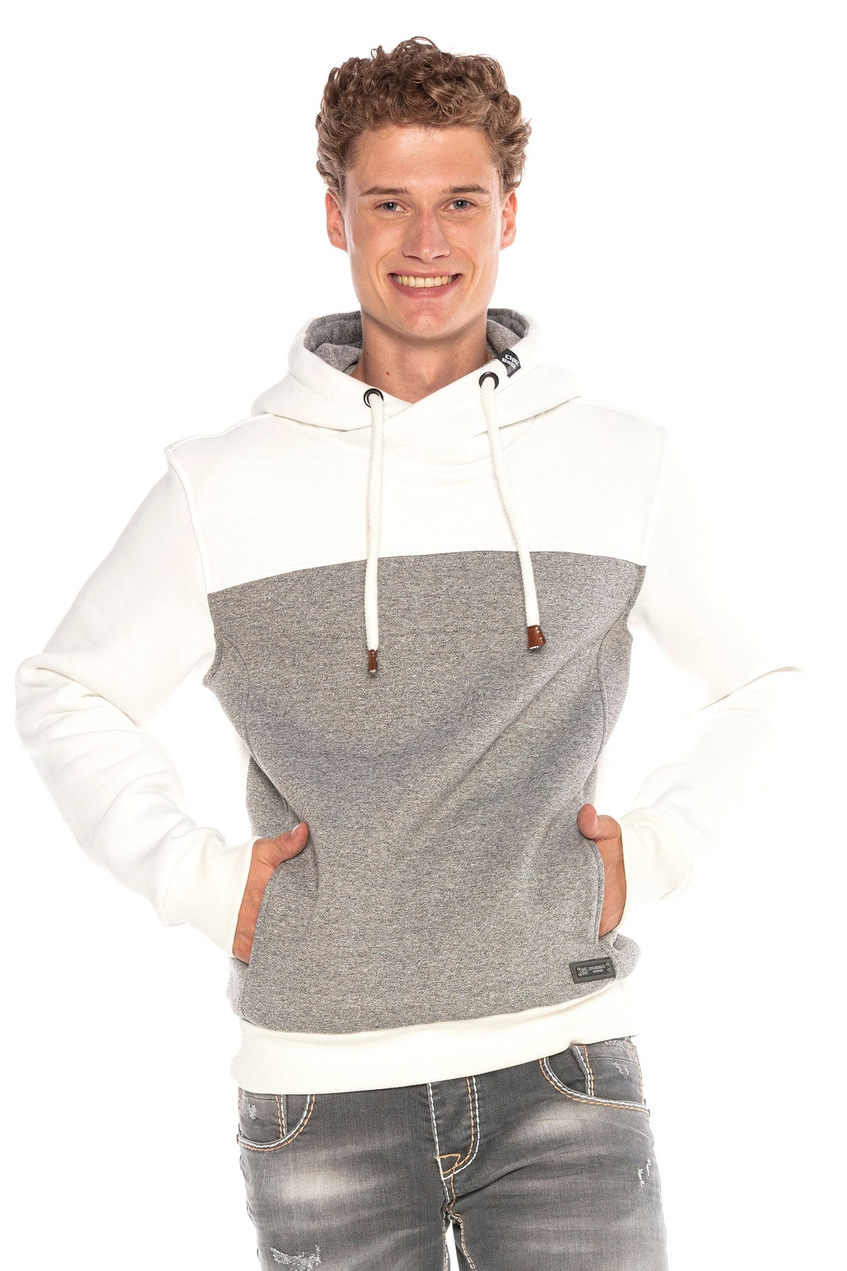 CL430 Men's Hooded Sweatshirt Color Blocking