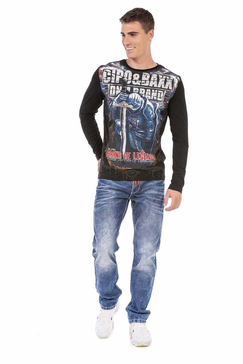 CL452 men's long-sleeved shirt with a cool look