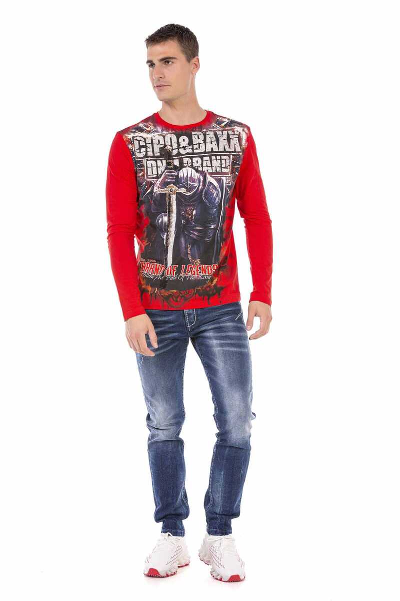 CL452 men's long-sleeved shirt with a cool look