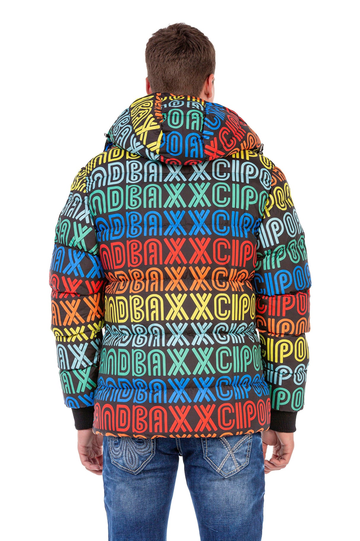 CM186 Men's Winter Jacket – Vibrant Brand Design with Insulated Hood