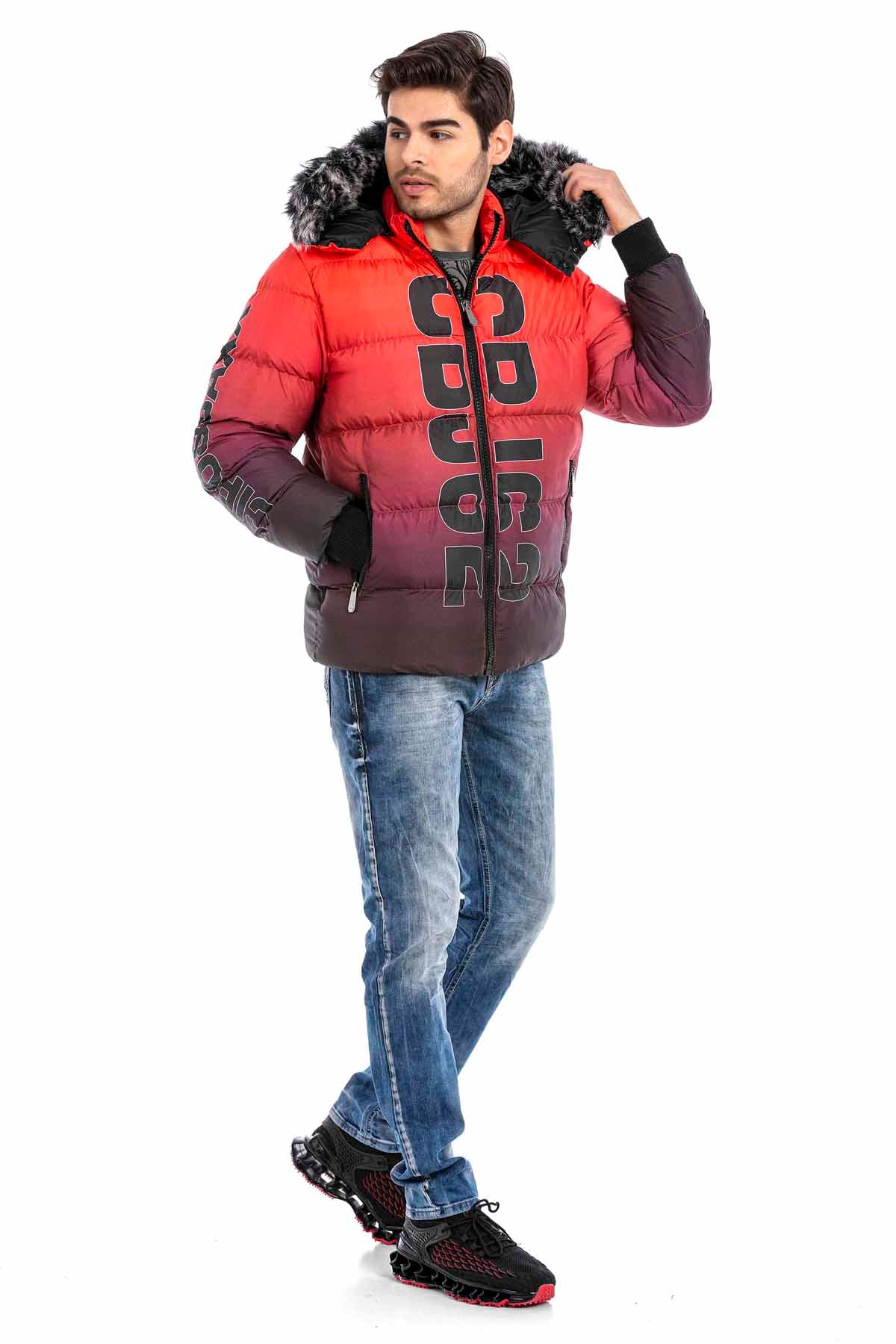 CM190 Men's Winter Jacket – with detachable hood & functional details
