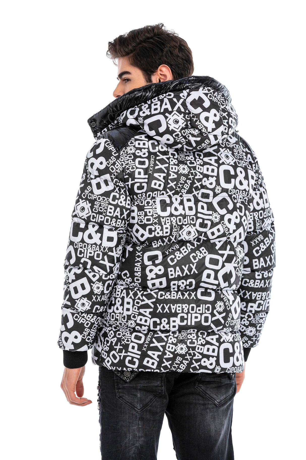 CM193 Men's Winter Jacket – Urban Look with Detachable Hood Product Description