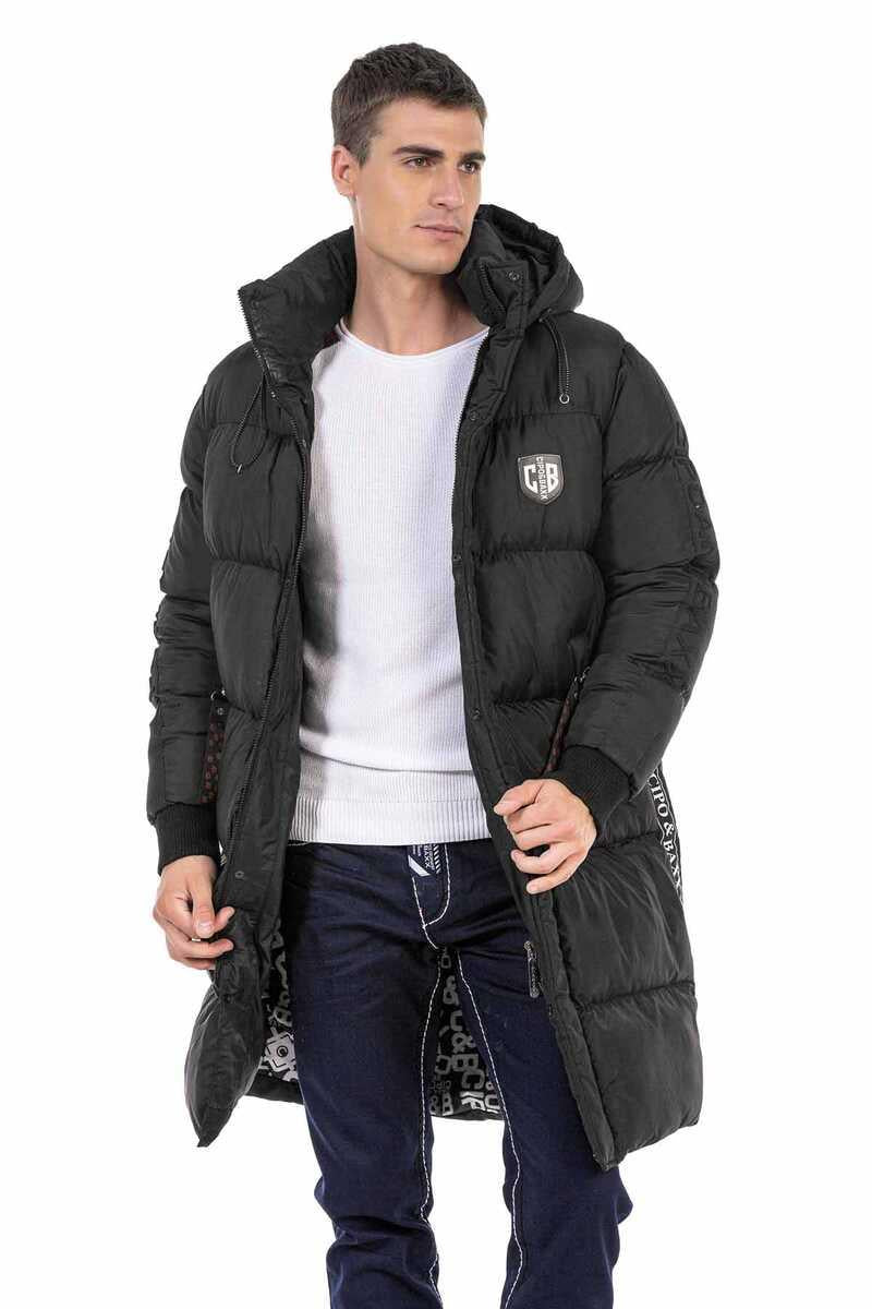CM195 Men's Winter Jacket – with detachable hood & functional details
