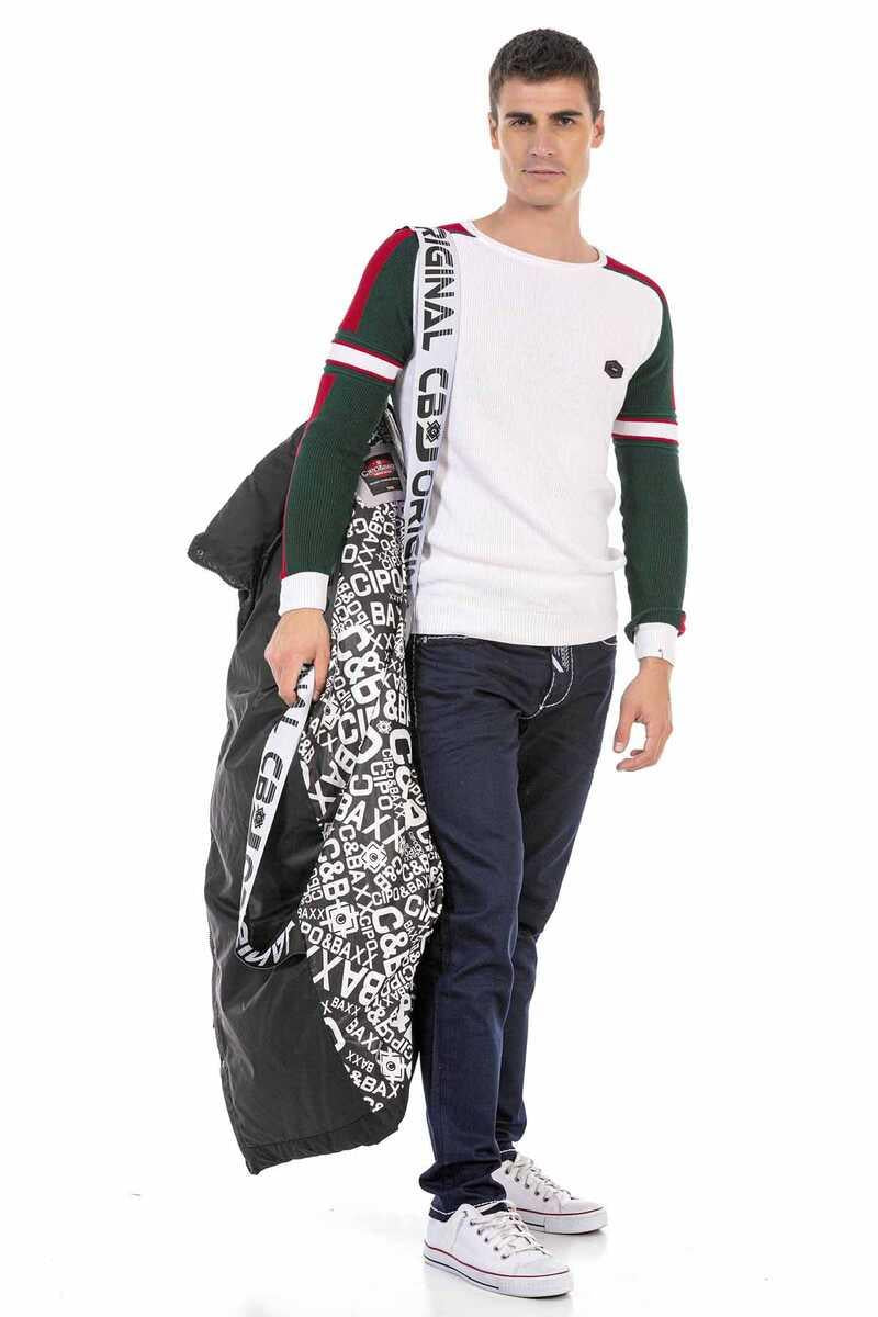 CM195 Men's Winter Jacket – with detachable hood & functional details