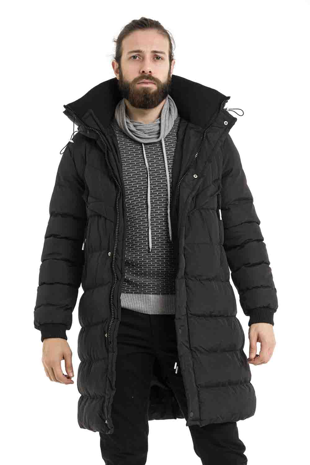 CM213 Men's Winter Jacket – with detachable hood & functional details