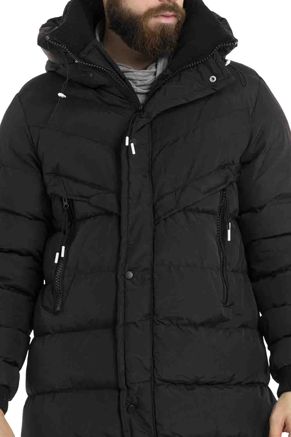 CM213 Men's Winter Jacket – with detachable hood & functional details