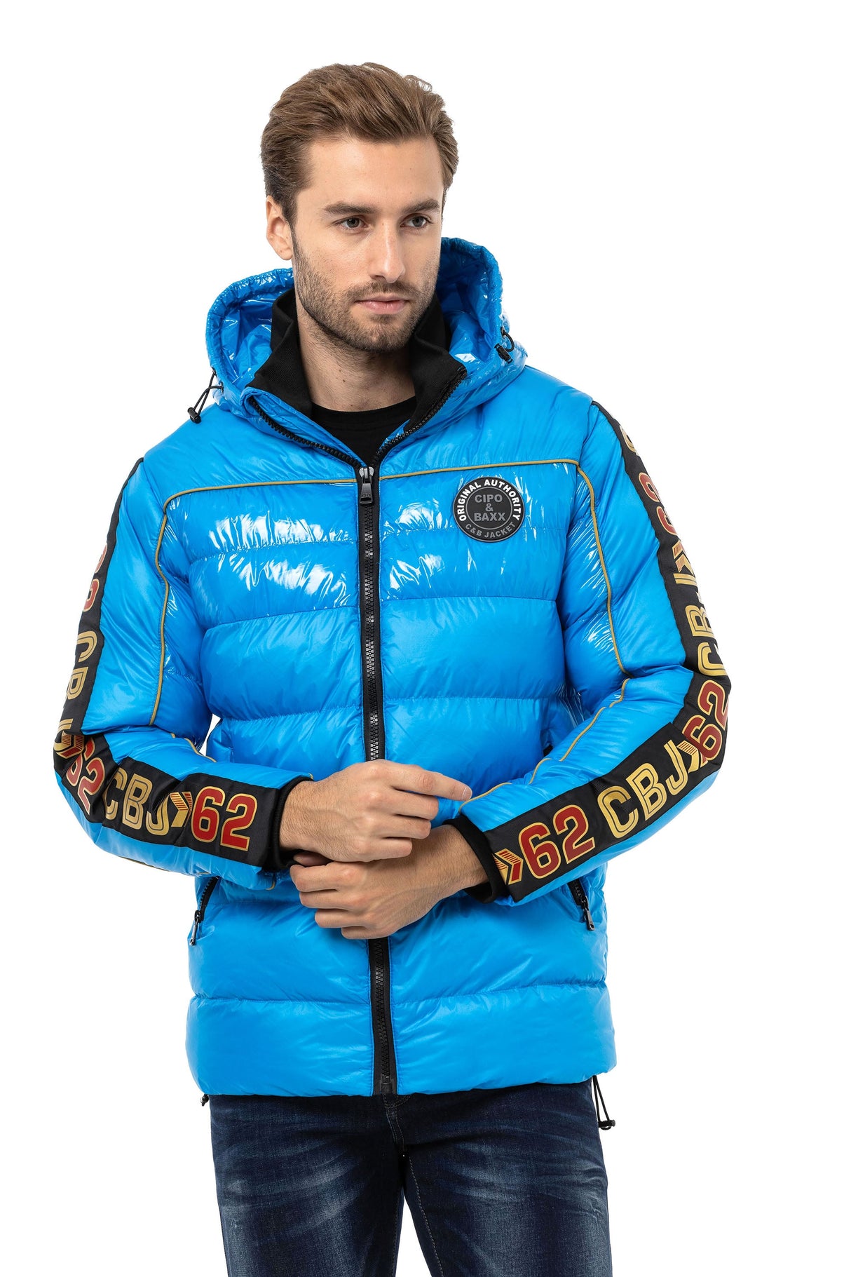 CM218 Men's Winter Jacket – Stylish coat with striking details & sporty cut