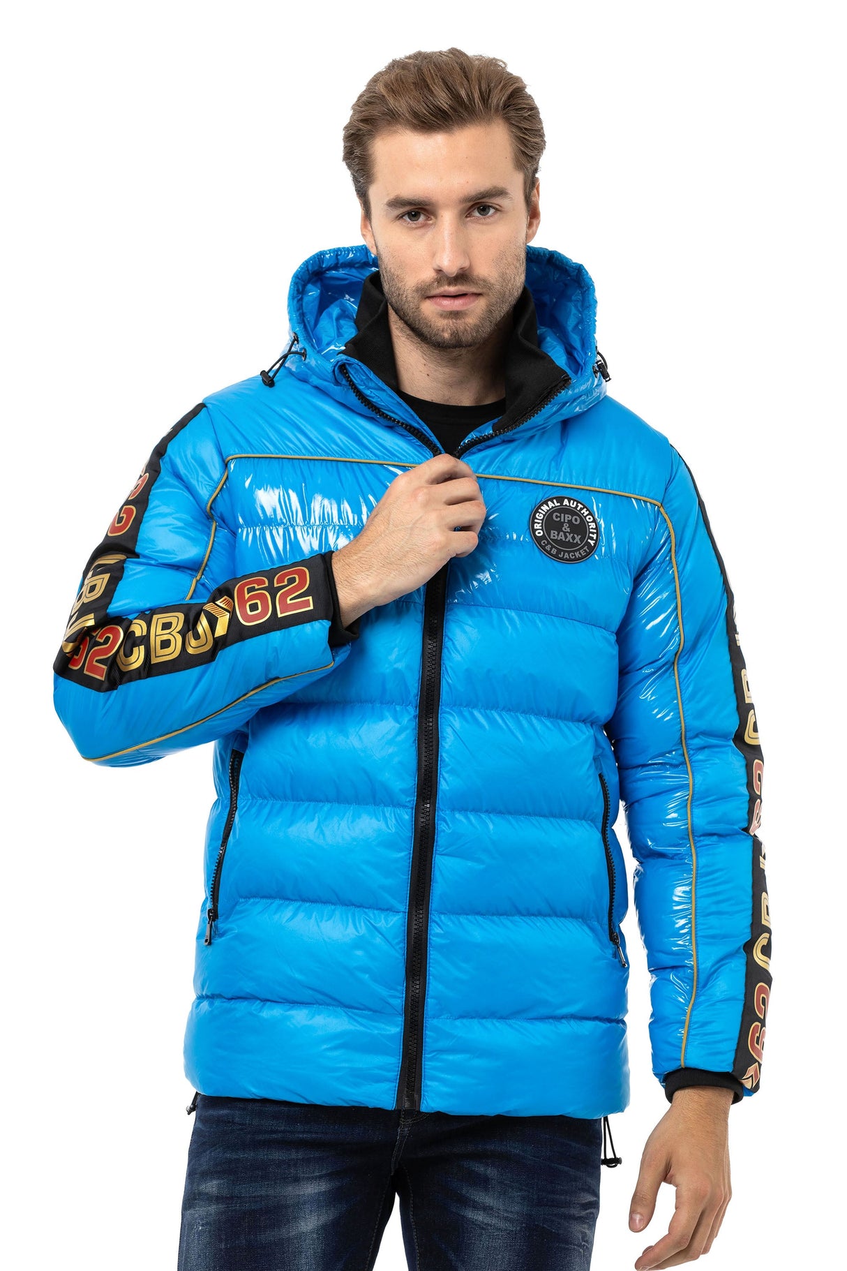 CM218 Men's Winter Jacket – Stylish coat with striking details & sporty cut