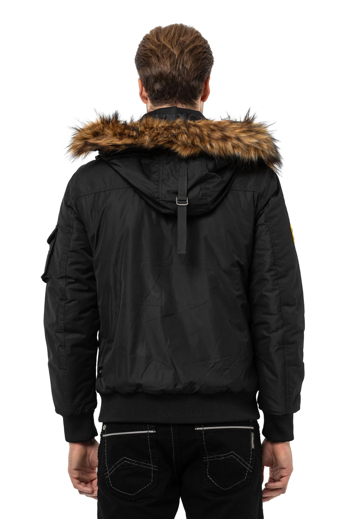 CM220 Men's Winter Bomber Jacket – Extra warm & functional | For very cold days with insulated hood