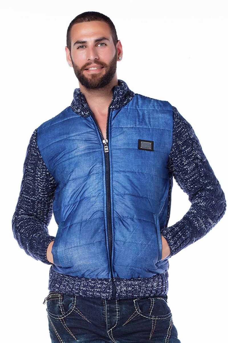 CP127 BLUE MEN'S SWEATER
