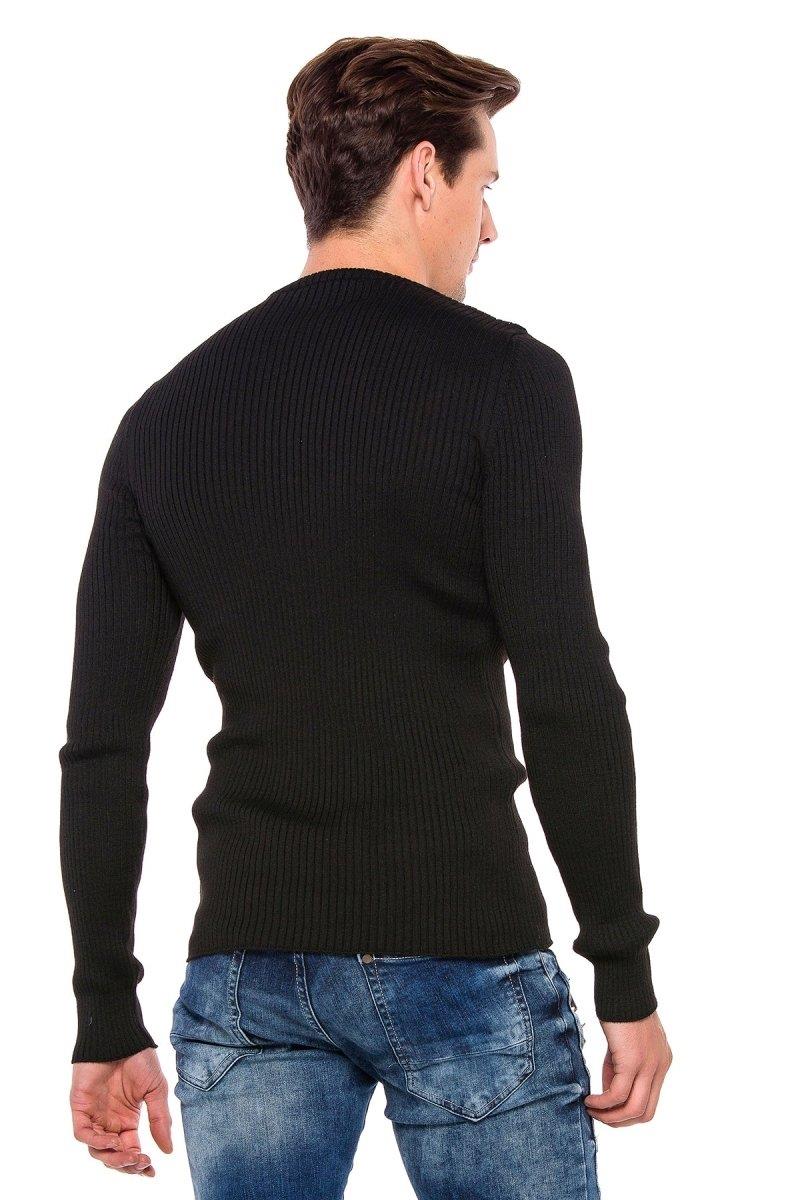 CP193 Men's knitted sweater with a sporty silhouette