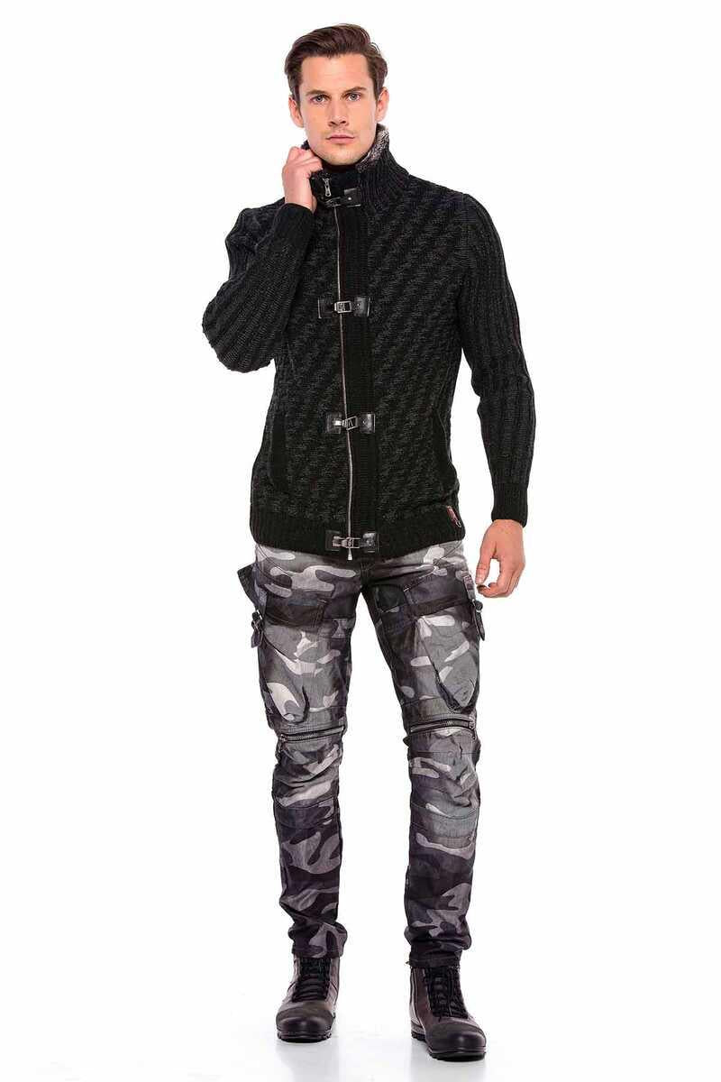 CP213 GREY MEN'S SWEATER