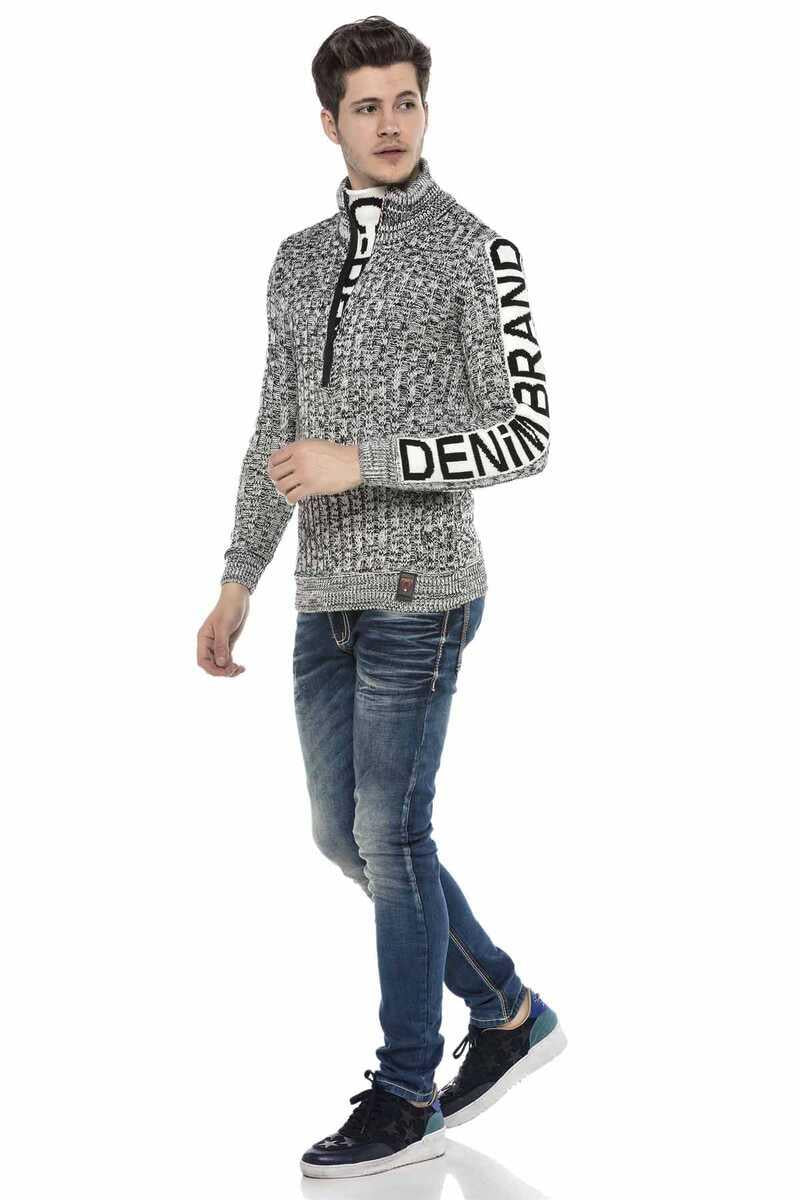 CP216 BURGUNDY MEN'S SWEATER