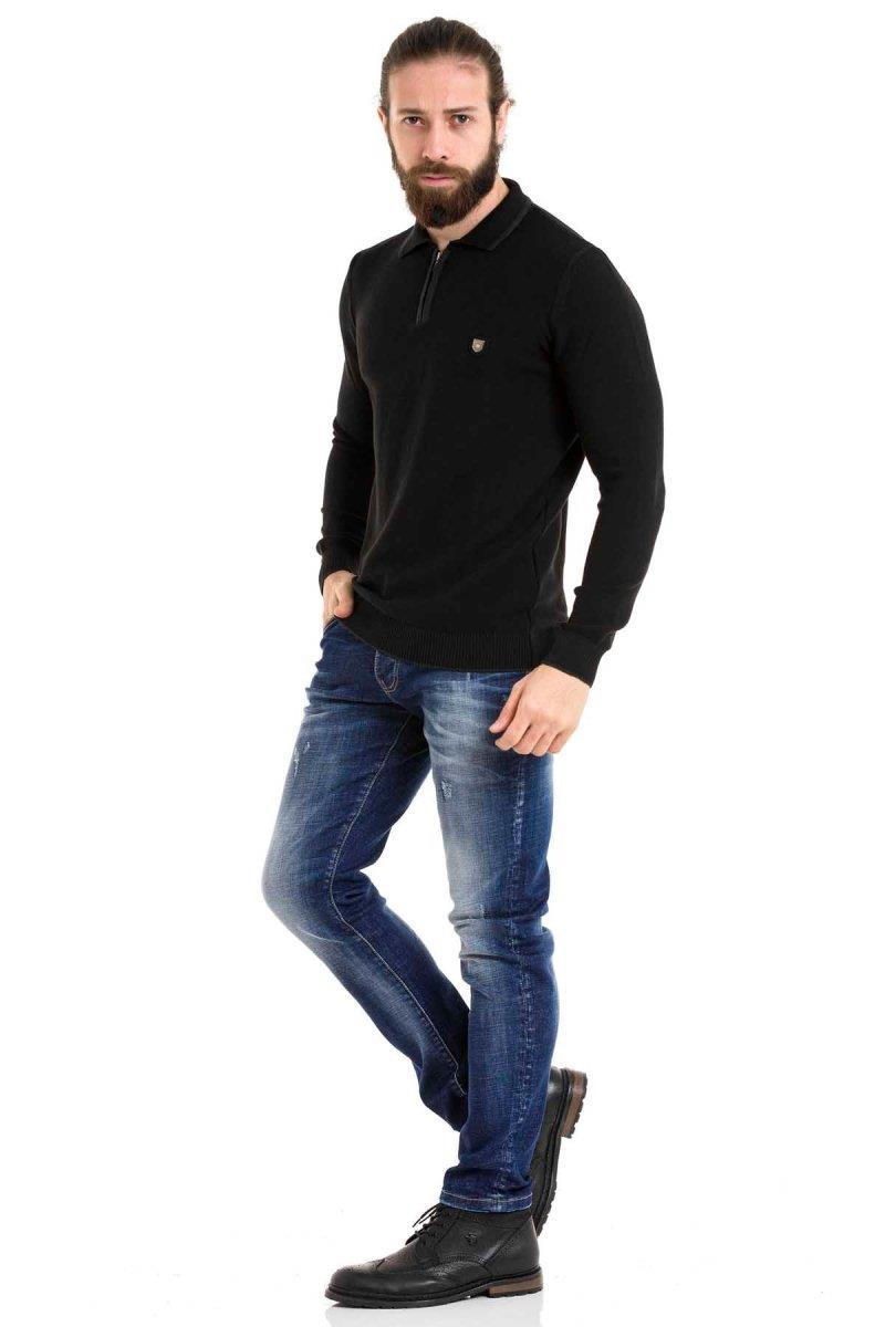 CP278 Men's knit sweater in a modern look