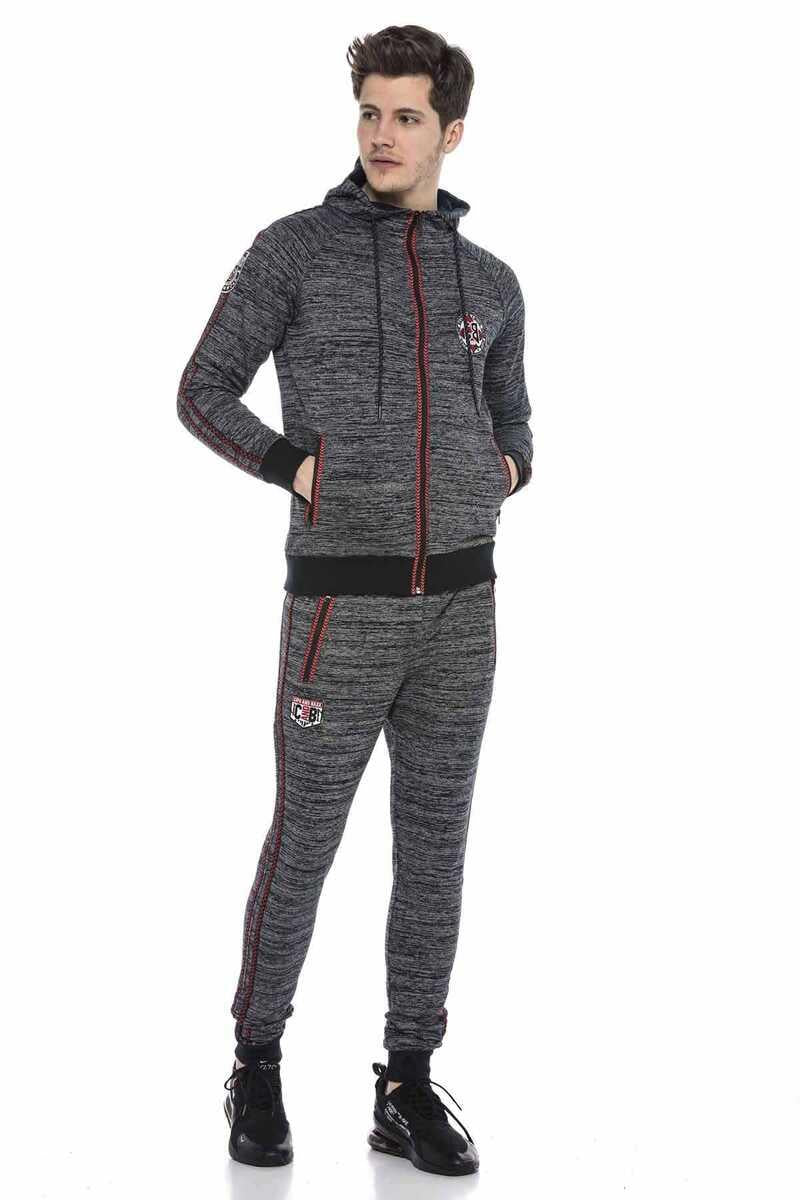 CR119 Men's Sweatpants with fashionable side stripes
