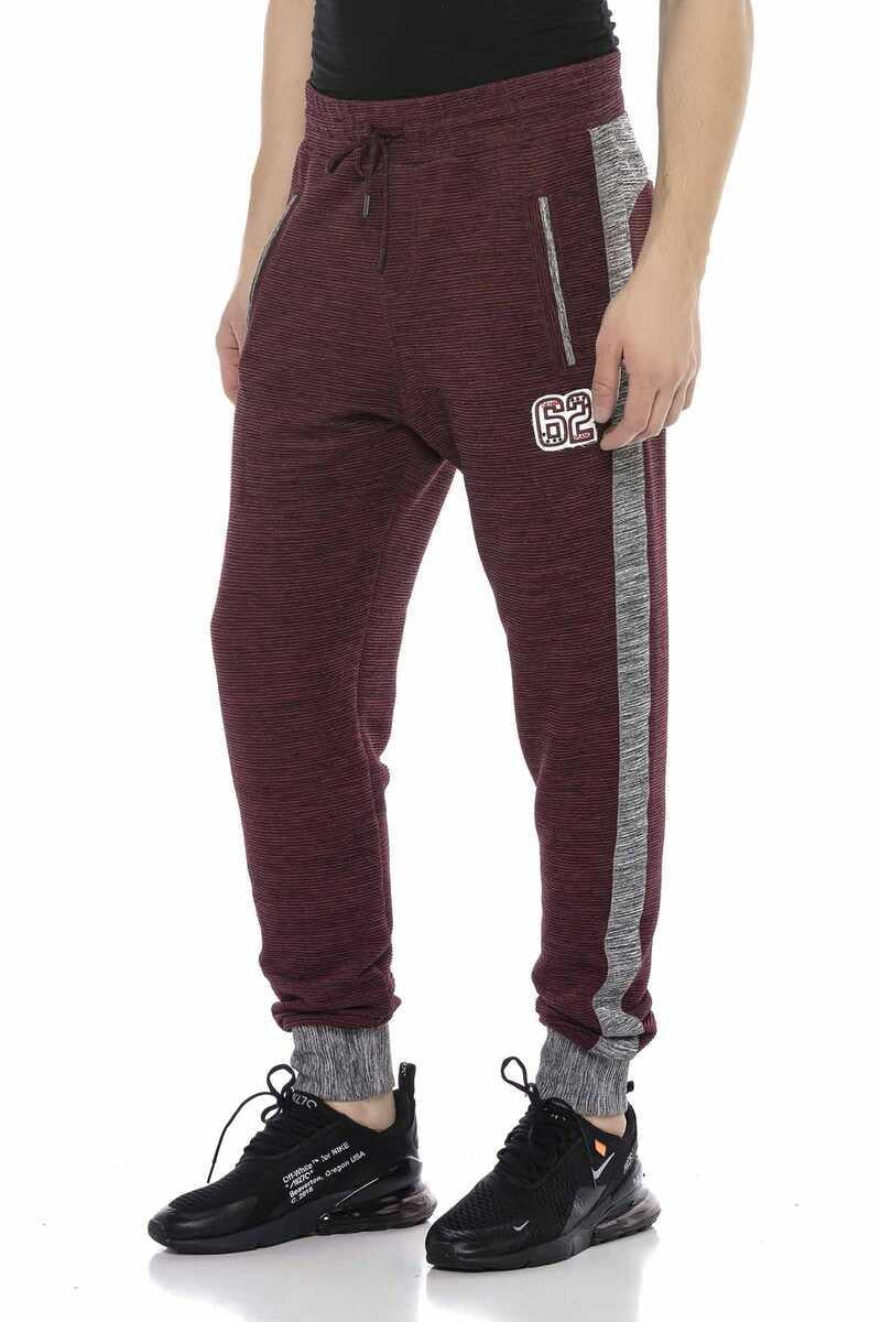 CR120 Men's Jogging Pants with Fashionable Side Stripes