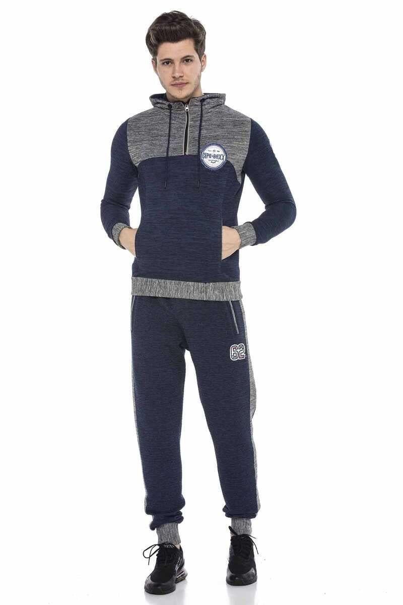 CR120 Men's Jogging Pants with Fashionable Side Stripes