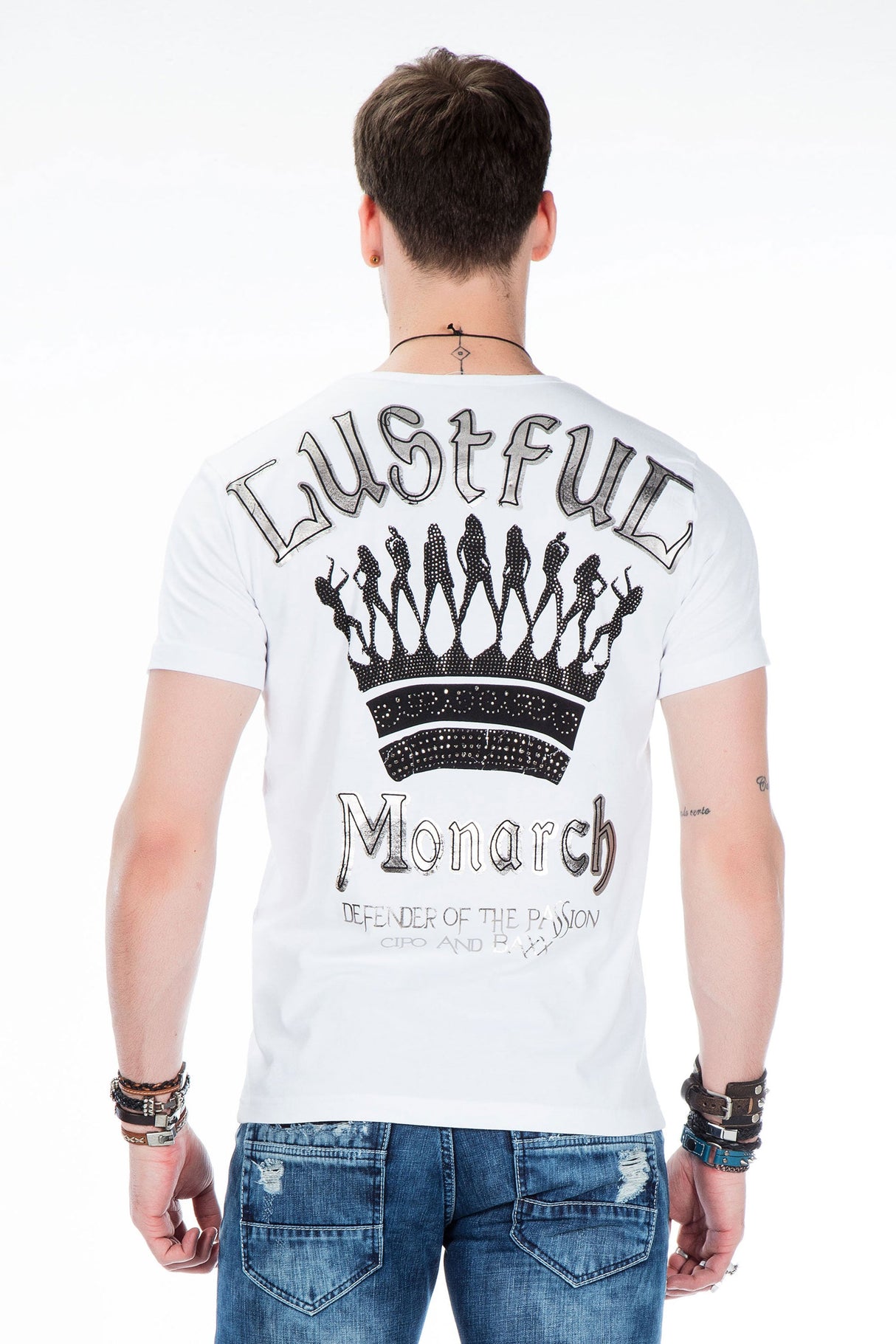CT377 Men's T-shirt with striking print