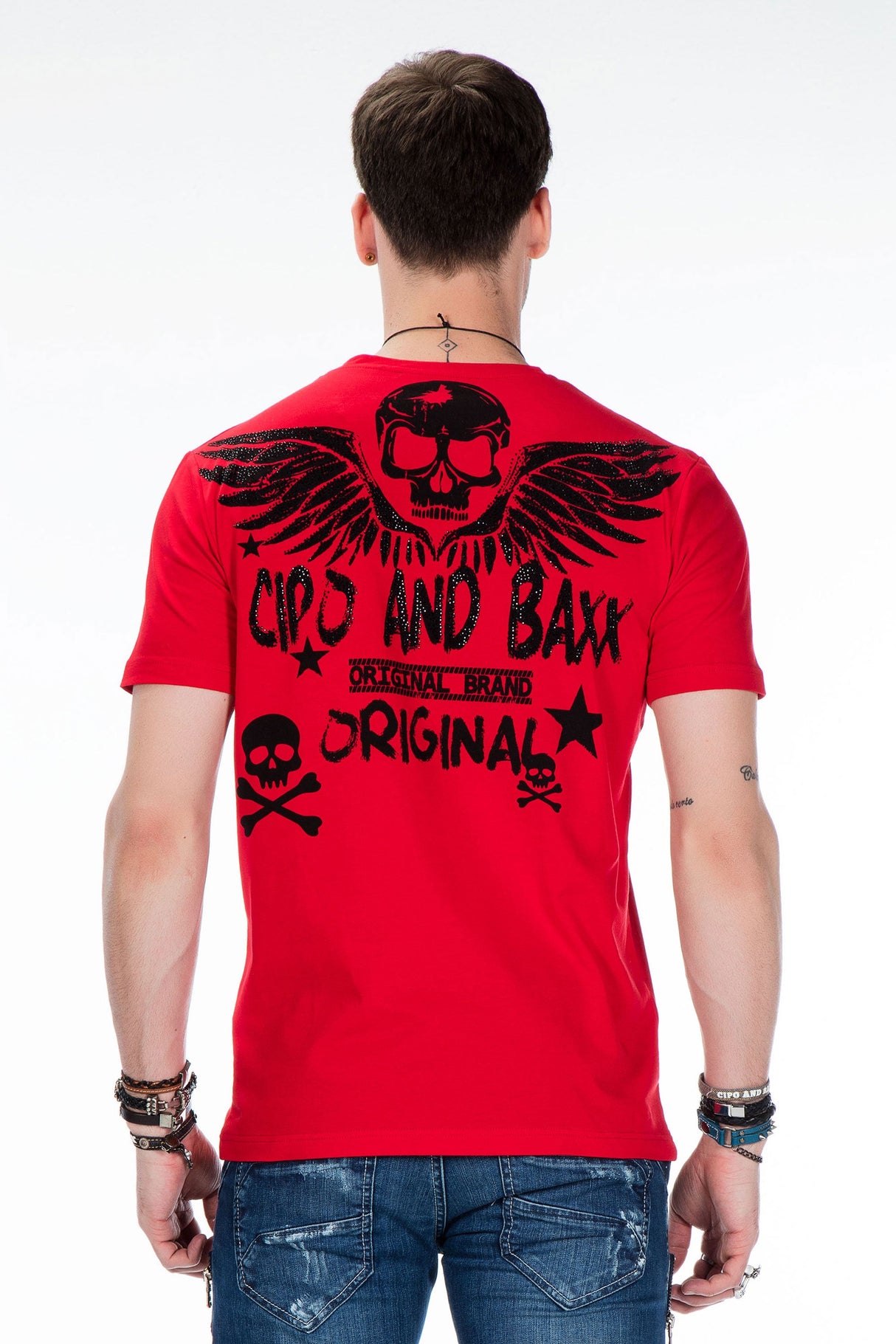 CT411 Men's T-shirt with gemstone print