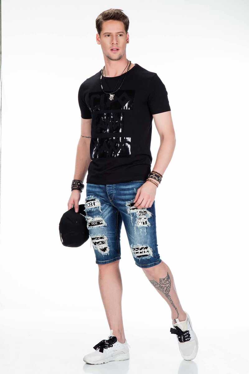 CT430 Men's T-shirt with glossy foil print