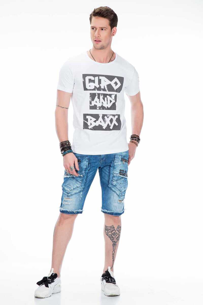CT430 Men's T-shirt with glossy foil print