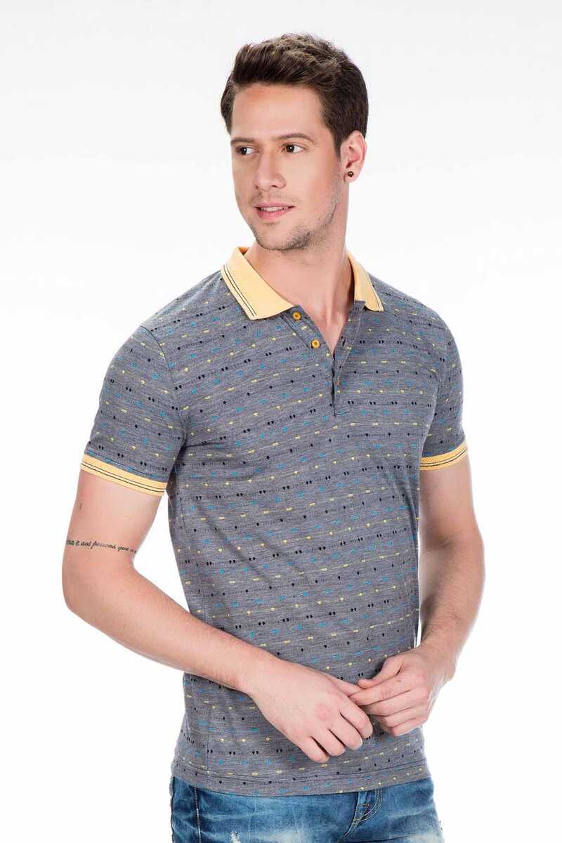 CT440 Men's Polo Shirt with Decorative Stitching