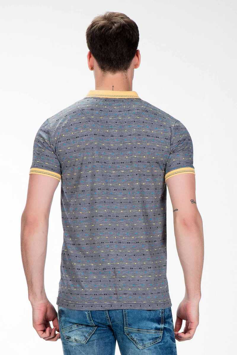 CT440 Men's Polo Shirt with Decorative Stitching