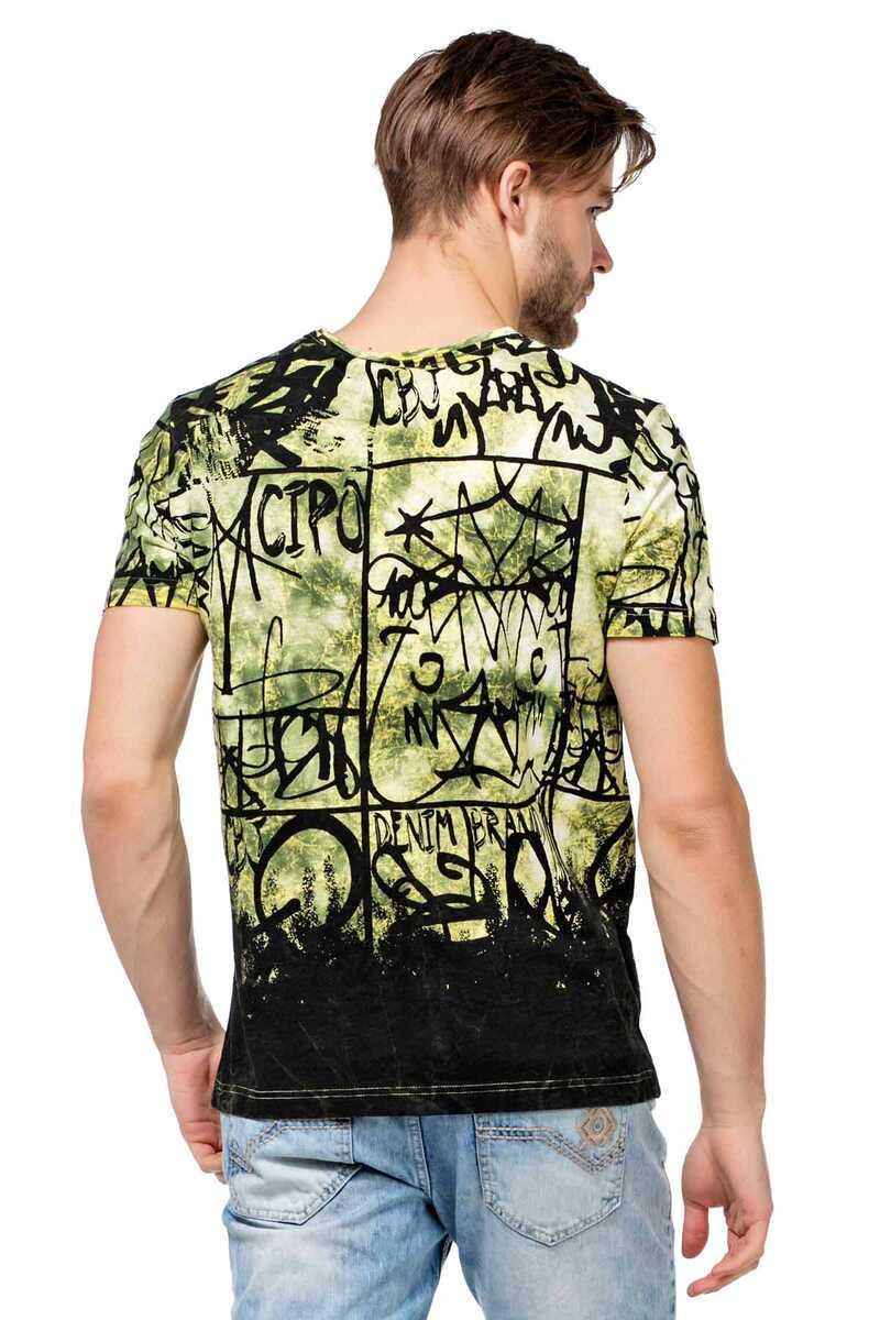 CT456 Men's T-shirt with casual all-over print
