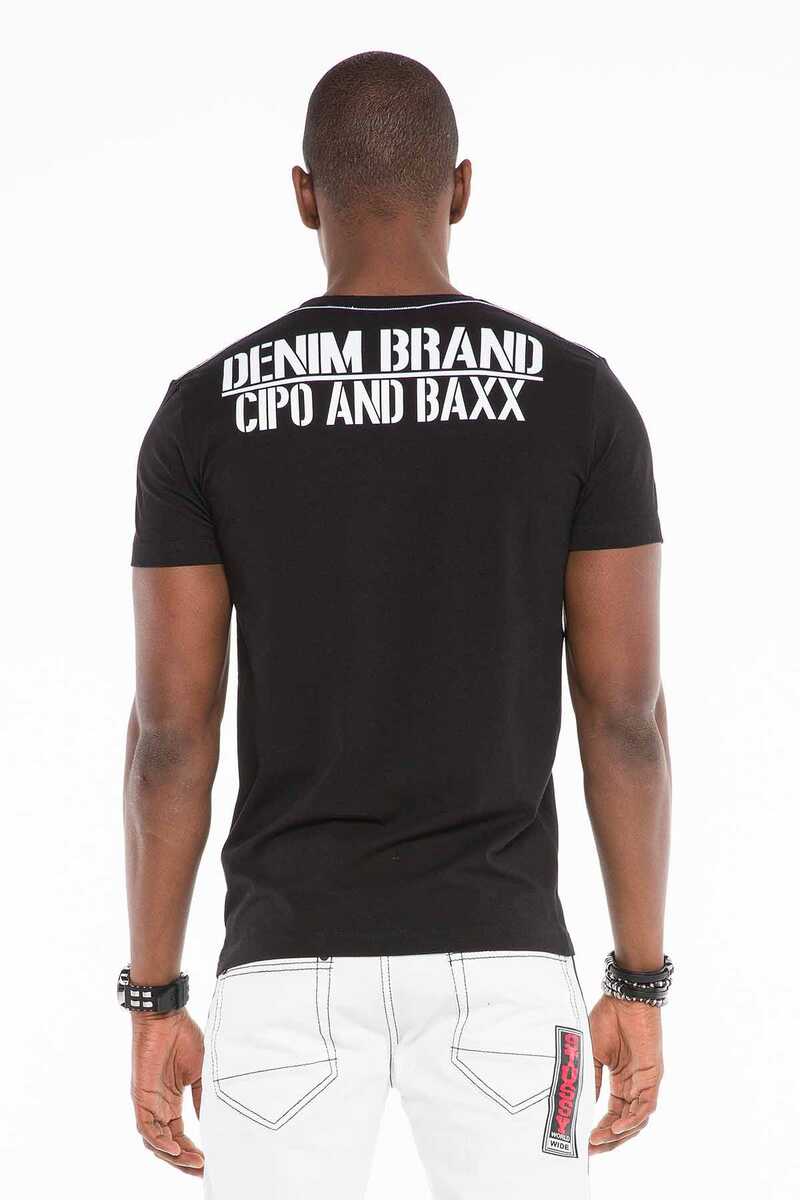 CT485 Men's T-shirt with tattooed baby all-over print