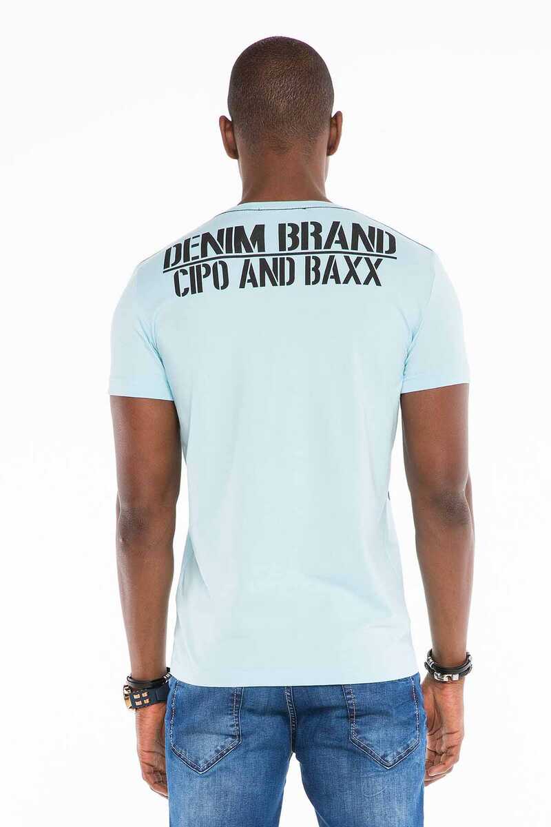 CT485 Men's T-shirt with tattooed baby all-over print