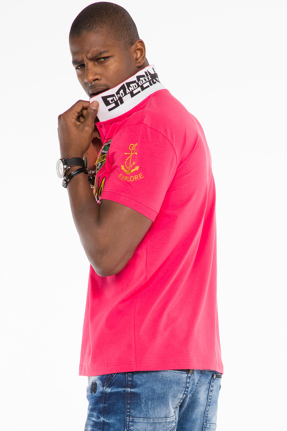 CT509 Men's Polo Shirt in Marina Look