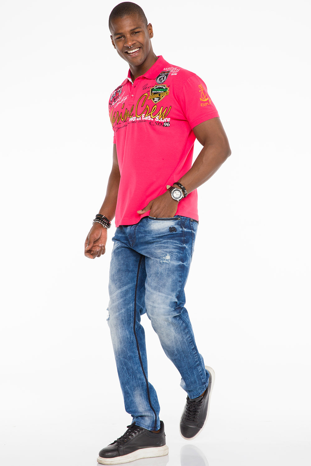 CT509 Men's Polo Shirt in Marina Look