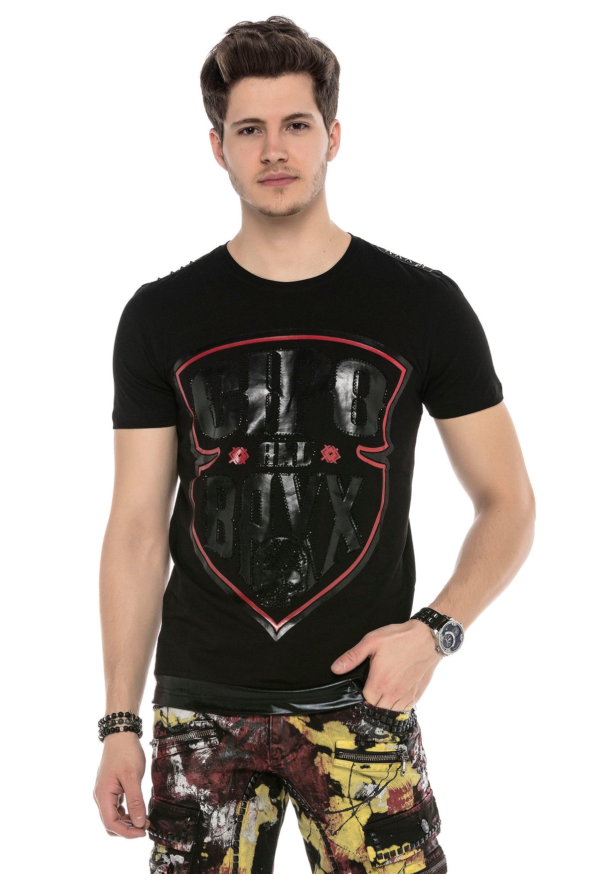 CT539 men's T-shirt with cool logo motif