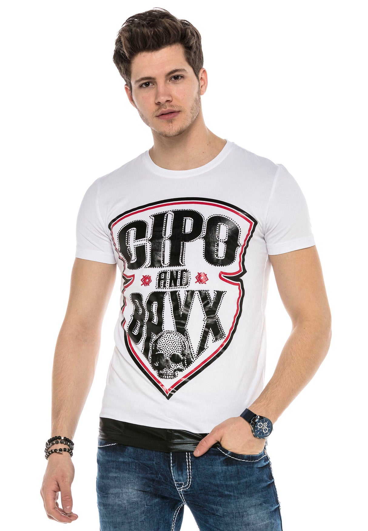 CT539 men's T-shirt with cool logo motif